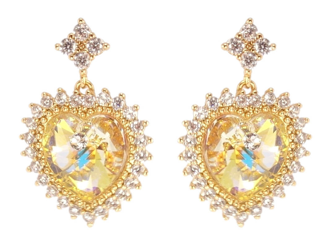 Серьги Xuping Позолота 18K с кр-ми Swarovski гвоздики (пусеты) "Сердечки Citrine Shimmer в обрамлении
Серьги Xuping Позолота 18K с кр-ми Swarovski гвоздики (пусеты) "Сердечки Citrine Shimmer в обрамлении