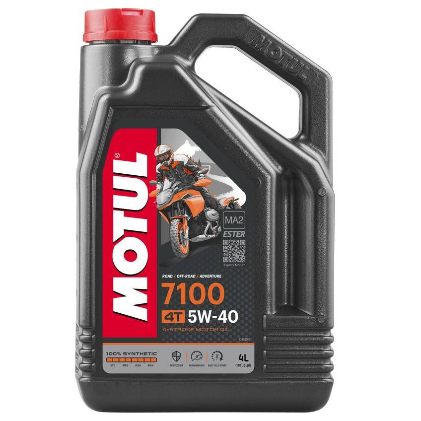 Масло для 4-х тактных двигателей 100% синтетическое эстеровое MOTUL 7100 4T SAE 5W40 4 л (104087/838041)
Масло для 4-х тактных двигателей 100% синтетическое эстеровое MOTUL 7100 4T SAE 5W40 4 л (104087/838041)