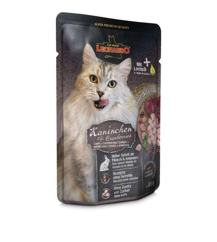 Leonardo Finest Selection Rabbit & Cranberries 85 г - Консервированный корм с кроликом и клюквой для котов
Leonardo Finest Selection Rabbit & Cranberries 85 г - Консервированный корм с кроликом и клюквой для котов
