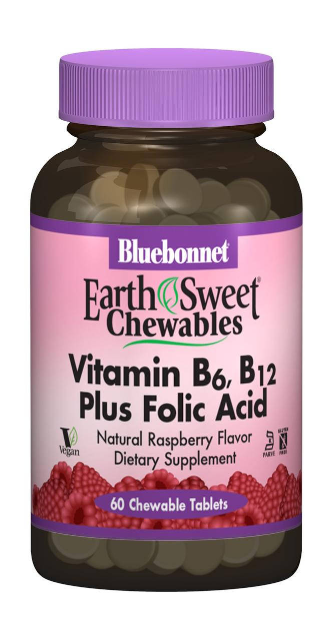 Витамин В6, B12 + Фолиевая кислота, Вкус Малины, Earth Sweet Chewables, Bluebonnet Nutrition, 60 жевательных
Витамин В6, B12 + Фолиевая кислота, Вкус Малины, Earth Sweet Chewables, Bluebonnet Nutrition, 60 жевательных