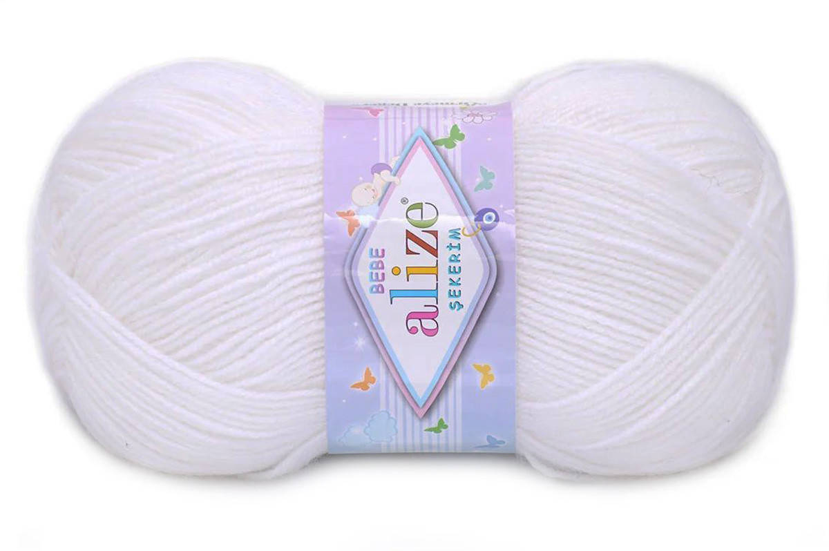 Alize Sekerim bebe, белый №55
Alize Sekerim bebe, белый №55