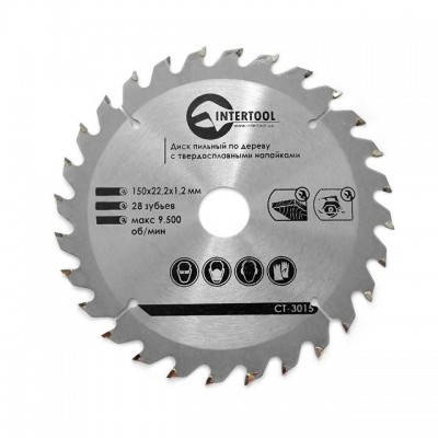 Диск пильный по дереву 150/22.2 28T Intertool CT-3015 |круг отрезной Диск пильний по дереву
Диск пильный по дереву 150/22.2 28T Intertool CT-3015 |круг отрезной Диск пильний по дереву