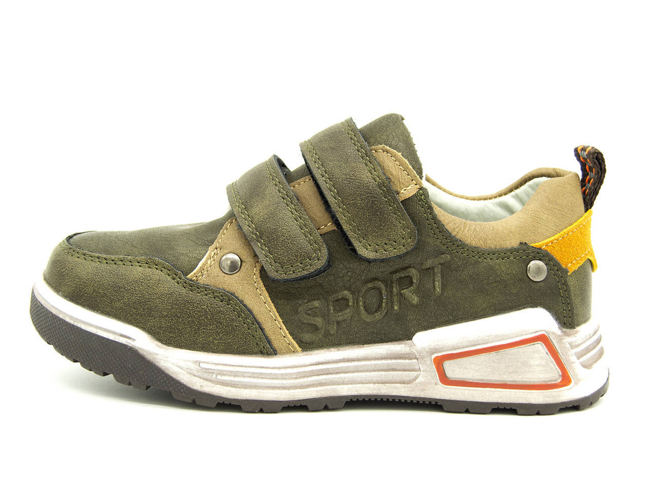 Кроссовки для мальчика KIMBO Хаки з коричневим (PT62-2H khaki-brown (27 (17,5 см)) 29 (18,5 см)
Кроссовки для мальчика KIMBO Хаки з коричневим (PT62-2H khaki-brown (27 (17,5 см)) 29 (18,5 см)