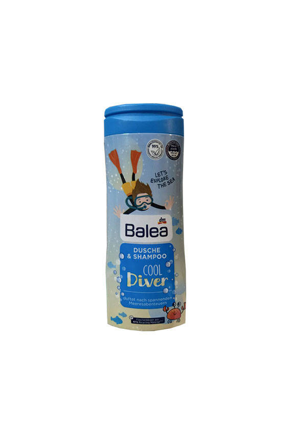Balea Kids Dusche & Shampoo Cool Diver Детский гель для душа и шампунь Крутой водолаз 300 мл
Balea Kids Dusche & Shampoo Cool Diver Детский гель для душа и шампунь Крутой водолаз 300 мл