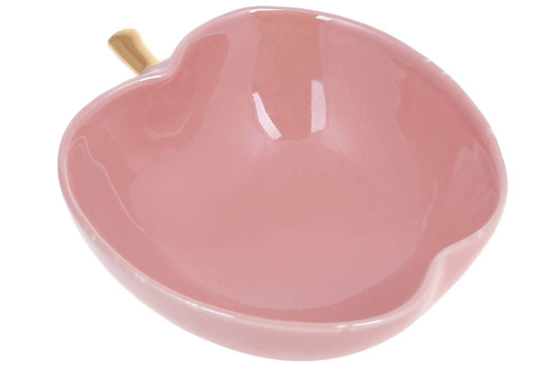 Пиала фарфоровая Яблоко 400мл, цвет - розовый перламутр с золотом 
Пиала фарфоровая Яблоко 400мл, цвет - розовый перламутр с золотом