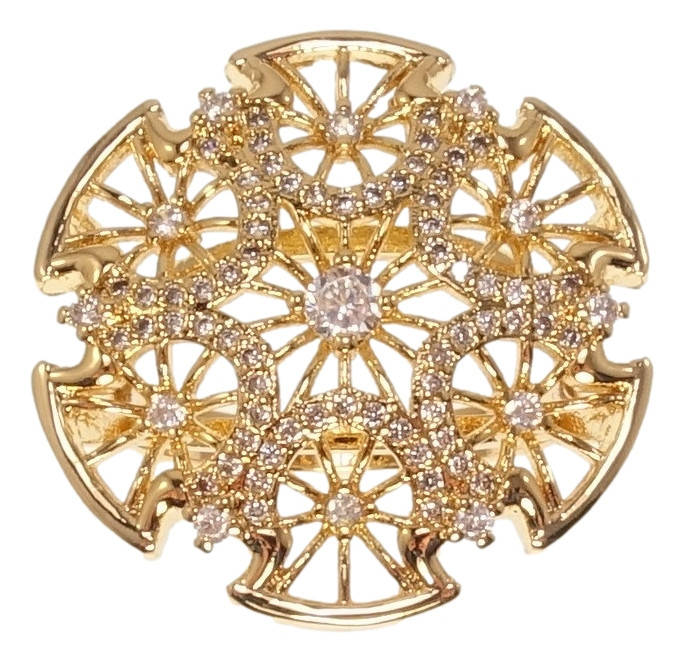 Кольцо Xuping Позолота 18K "Круглый Купол с Фигурными Вырезами и Узором Лучики" р.17,17.5,18,18.5
Кольцо Xuping Позолота 18K "Круглый Купол с Фигурными Вырезами и Узором Лучики" р.17,17.5,18,18.5
