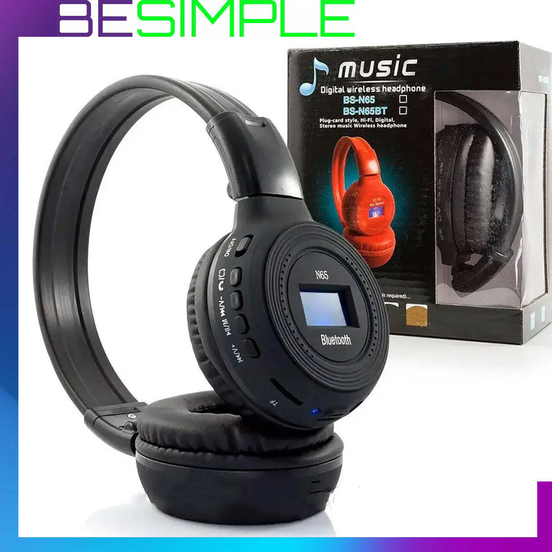 Беспроводные складные наушники MDR BS-N65 / Блютуз наушники со сменным аккумулятором, Черный
Беспроводные складные наушники MDR BS-N65 / Блютуз наушники со сменным аккумулятором, Черный
