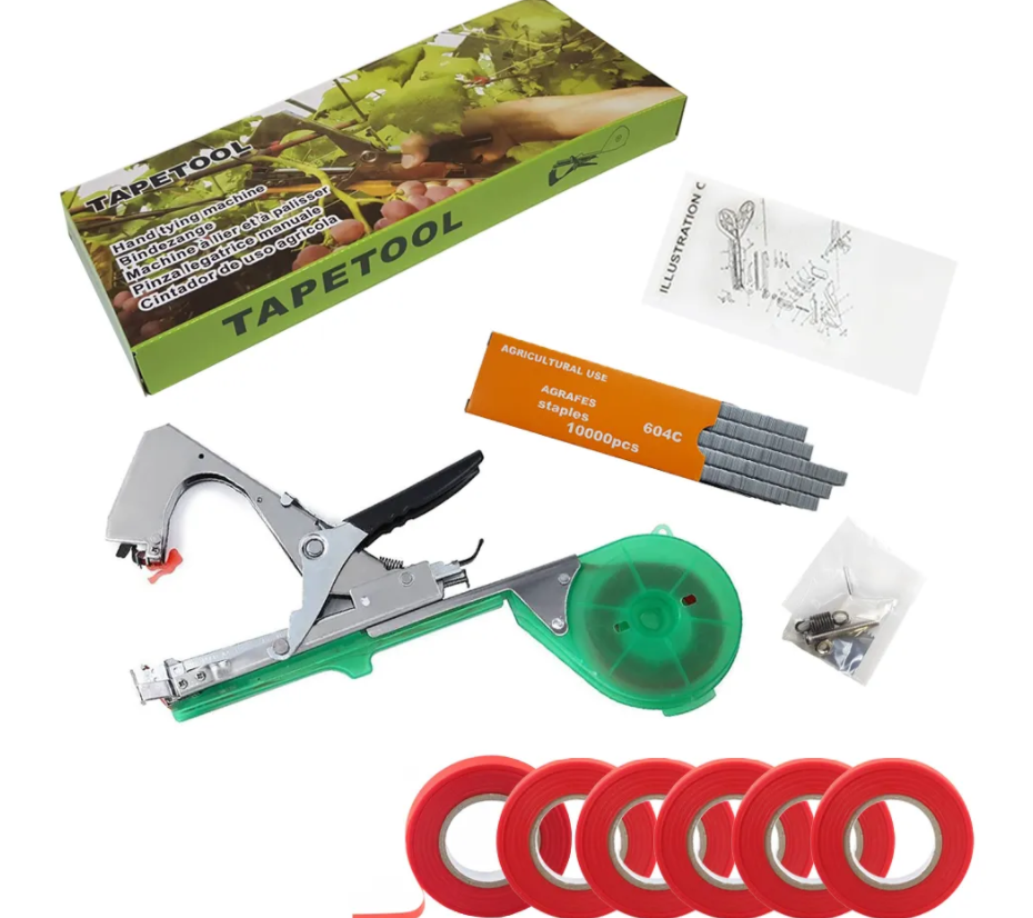 Набор для подвязки растений: тапенер TAPETOOL+ лента 10шт + 10000 скоб 
Набор для подвязки растений: тапенер TAPETOOL+ лента 10шт + 10000 скоб