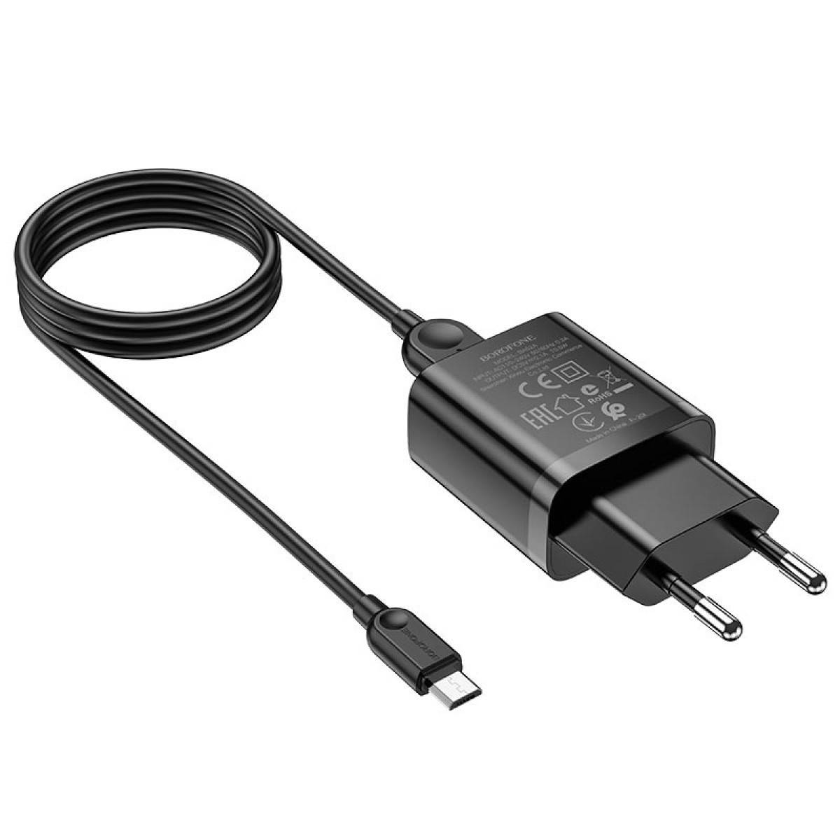 Сетевое зарядное устройство Borofone BA52A + MicroUSB 2.1A зарядный блочек и кабель черный
Сетевое зарядное устройство Borofone BA52A + MicroUSB 2.1A зарядный блочек и кабель черный