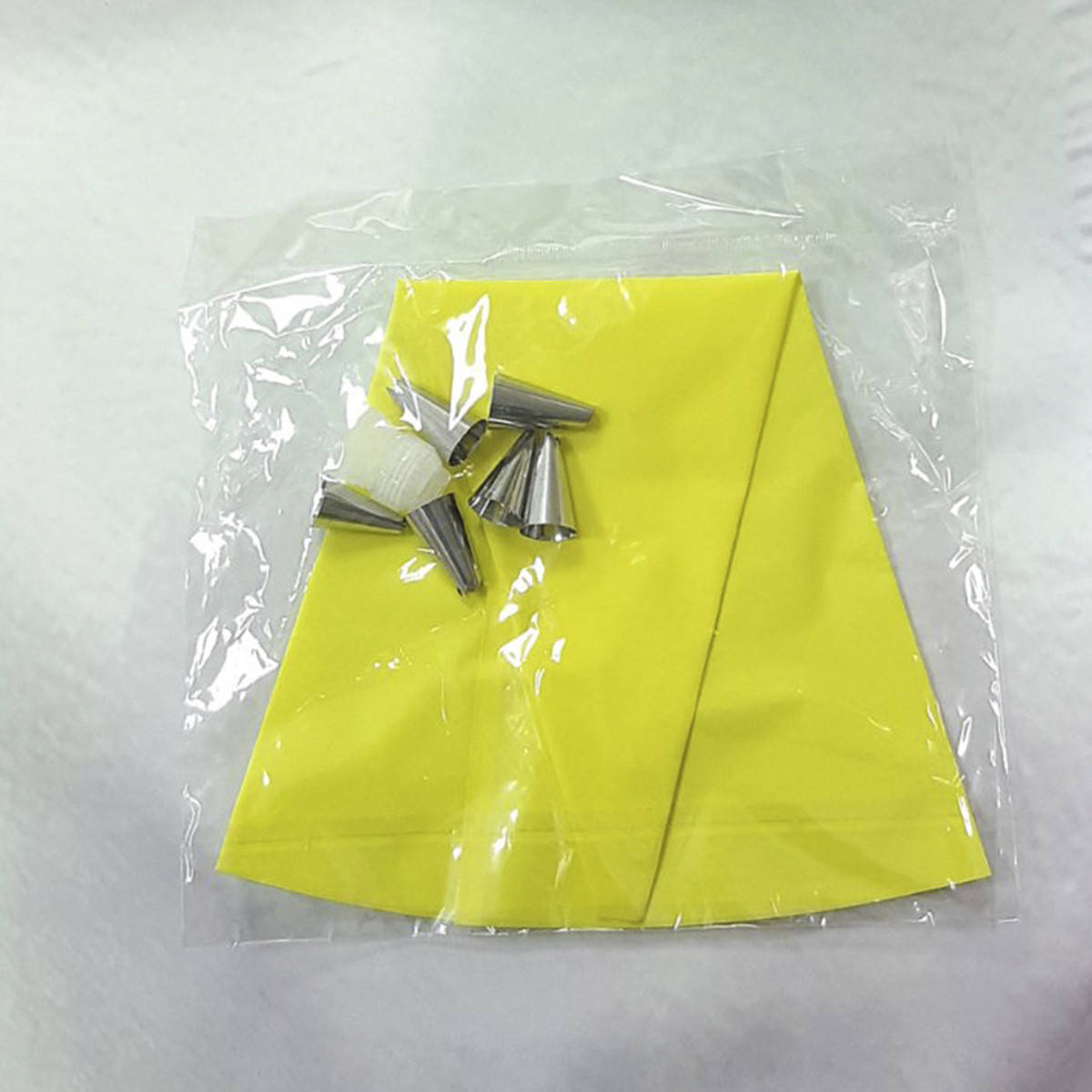 Мешок кондитерский силиконовый с насадками и переходником