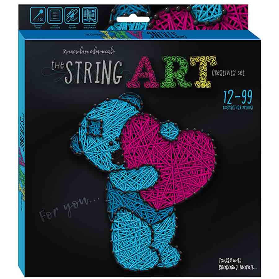 Набор креативного творчества "The "STRING ART" из ниток стринг-арт с гвоздями и молоточком мулине Danko Toys
Набор креативного творчества "The "STRING ART" из ниток стринг-арт с гвоздями и молоточком мулине Danko Toys