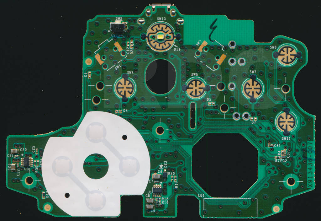 Контактная кнопка-крестовина D-Pad для геймпада Xbox One S, Xbox One X rev. 3 (Черкассы)
Контактная кнопка-крестовина D-Pad для геймпада Xbox One S, Xbox One X rev. 3 (Черкассы)