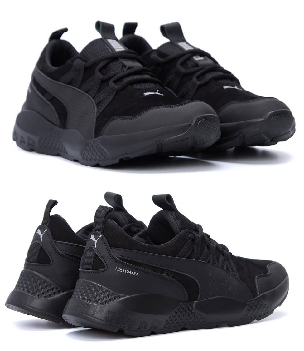 Мужские кожаные кроссовки Puma (Пума) Runner Black, мужские туфли черные, кеды повседневные. Мужская обувь, Черный
Мужские кожаные кроссовки Puma (Пума) Runner Black, мужские туфли черные, кеды повседневные. Мужская обувь, Черный