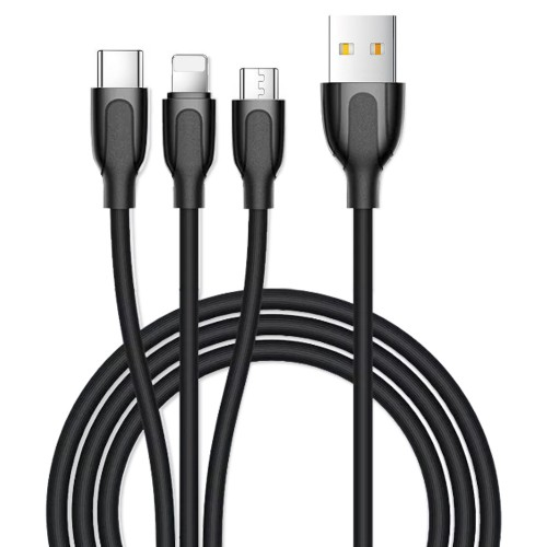 Кабель 3в1 для зарядки телефона MicroUSB+TypeC+Lightning 3-in-1 Joyroom S-M355 120см |3A| Черный
Кабель 3в1 для зарядки телефона MicroUSB+TypeC+Lightning 3-in-1 Joyroom S-M355 120см |3A| Черный