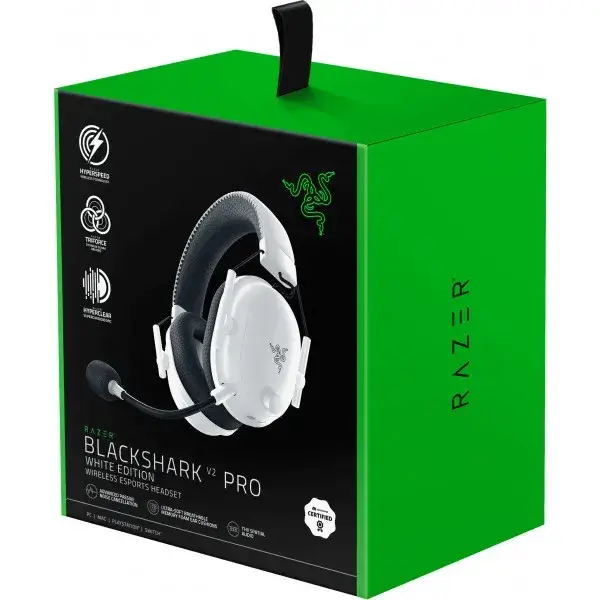 Накладные наушники Razer Blackshark V2 PRO RZ04-03220300-R3M1 White Wireless, Белый
Накладные наушники Razer Blackshark V2 PRO RZ04-03220300-R3M1 White Wireless, Белый