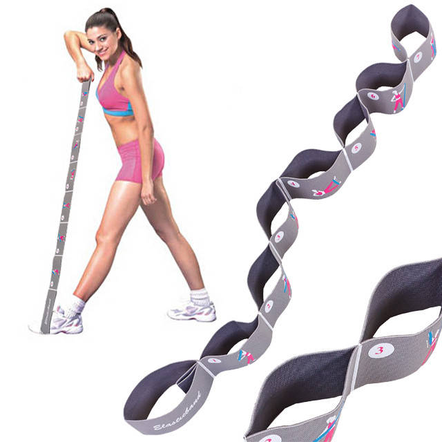 Эспандер лента с петлями (для растяжки) резиновая эластическая лента эспандер 8 петель 
Эспандер лента с петлями (для растяжки) резиновая эластическая лента эспандер 8 петель