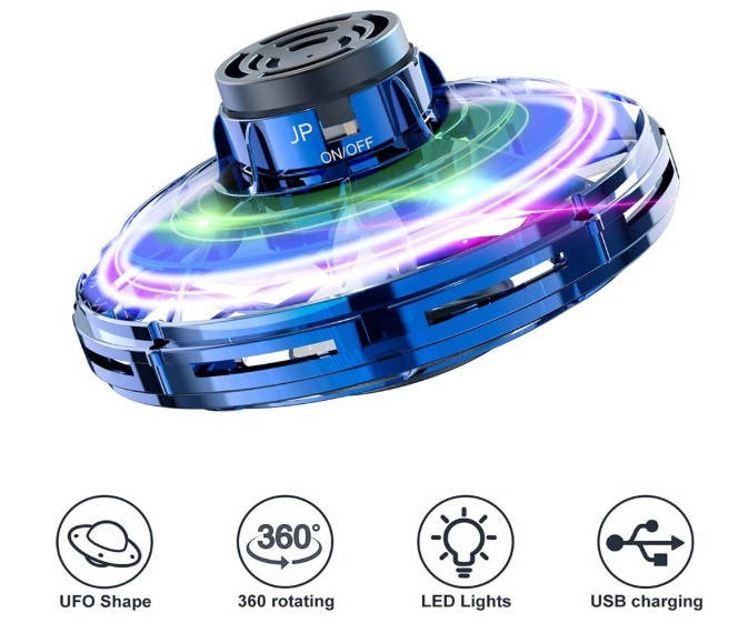 Спінер літаючий FlyNova Fidget Spinner PTW іграшка-антистрес з підсвічуванням LED | Синій летающий спиннер
Спінер літаючий FlyNova Fidget Spinner PTW іграшка-антистрес з підсвічуванням LED | Синій летающий спиннер