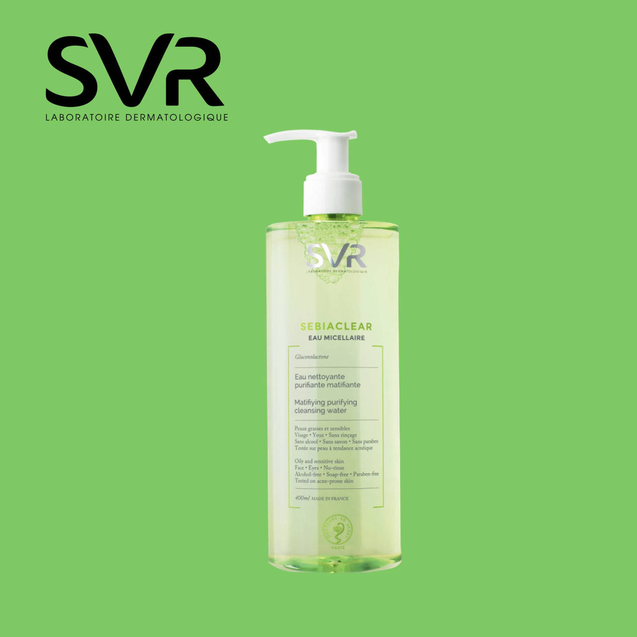 Очищающая мицеллярная вода матирующая СВР Себиаклиар SVR Sebiaclear Micellar Matifying Cleansing Water 400мл
Очищающая мицеллярная вода матирующая СВР Себиаклиар SVR Sebiaclear Micellar Matifying Cleansing Water 400мл
