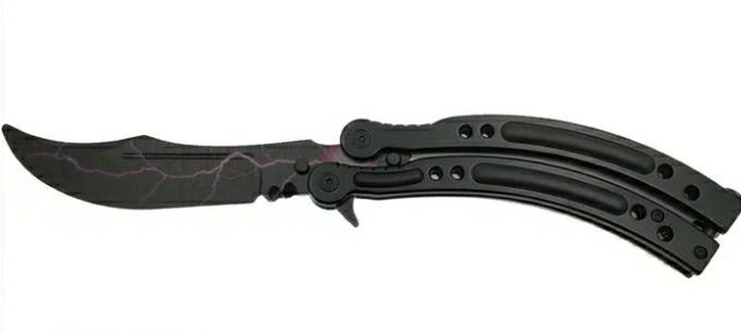 Складной Нож Бабочка из CS:GO Молния Тренировочный Сувенирный (Butterfly Knife) Коллекционный нож
Складной Нож Бабочка из CS:GO Молния Тренировочный Сувенирный (Butterfly Knife) Коллекционный нож