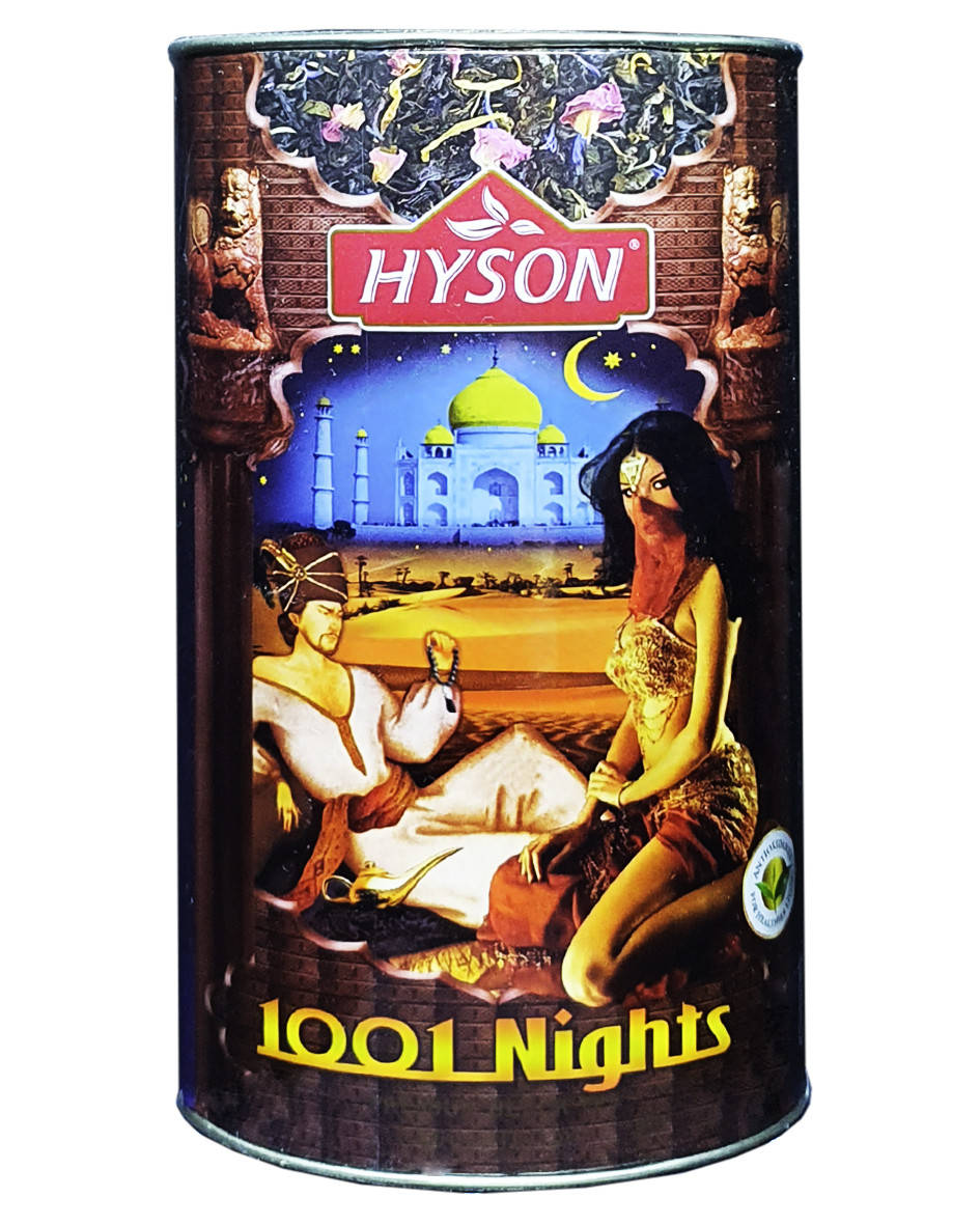 Чай чорний з зеленим з ароматом дині і пелюстками квітів Hyson 1001 Night 100 г (1072)
Чай чорний з зеленим з ароматом дині і пелюстками квітів Hyson 1001 Night 100 г (1072)