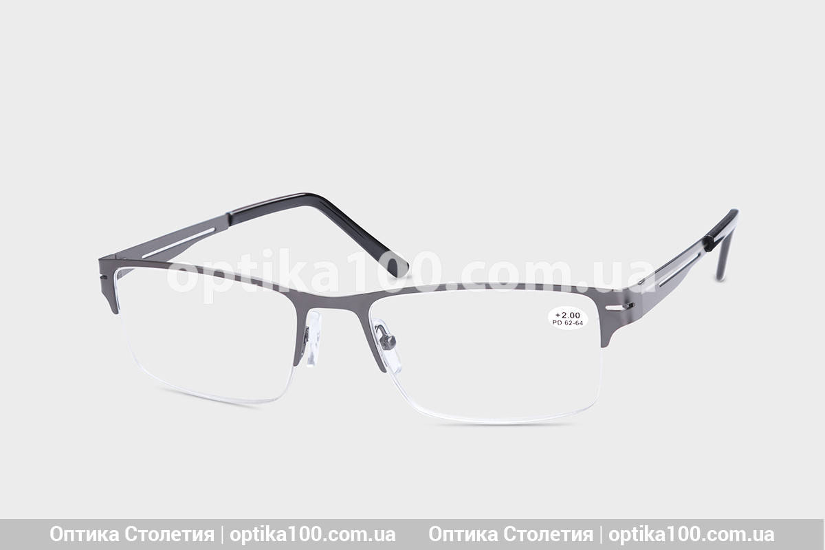 Мужские очки для зрения в полуободковой оправе. Корейские линзы с антибликом +2.0, Серый
Мужские очки для зрения в полуободковой оправе. Корейские линзы с антибликом +2.0, Серый