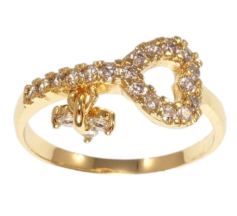 Кольцо Xuping Позолота 18K "Сердечко из циркония с подвеской кристальный трилистник" р 17.5,18
Кольцо Xuping Позолота 18K "Сердечко из циркония с подвеской кристальный трилистник" р 17.5,18