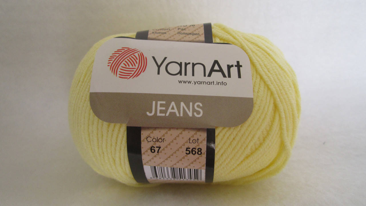 Пряжа YarnArt Jeans, цвет - лимонный.
Пряжа YarnArt Jeans, цвет - лимонный.