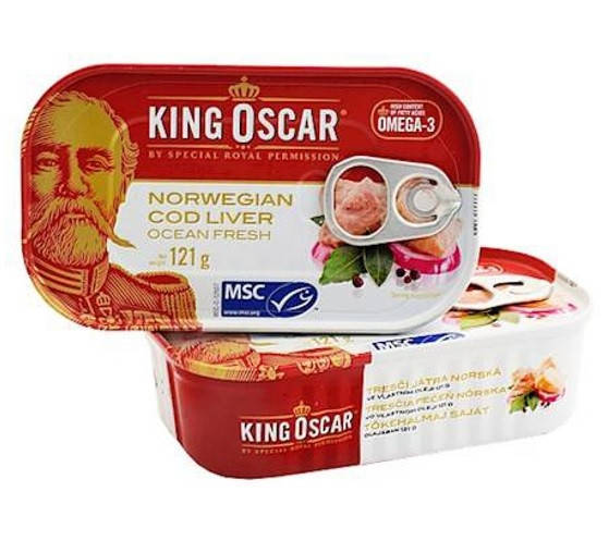 Печень трески King Oscar Norwegian Cod Liver Ocean Fresh Кинг Оскар 121 г Норвегия
Печень трески King Oscar Norwegian Cod Liver Ocean Fresh Кинг Оскар 121 г Норвегия