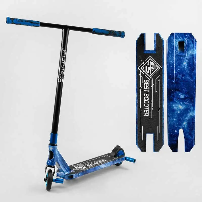 Трюковый самокат Best Scooter Graffity Universe HIC-система, пеги, колёса 110 мм синий BS-99588
Трюковый самокат Best Scooter Graffity Universe HIC-система, пеги, колёса 110 мм синий BS-99588