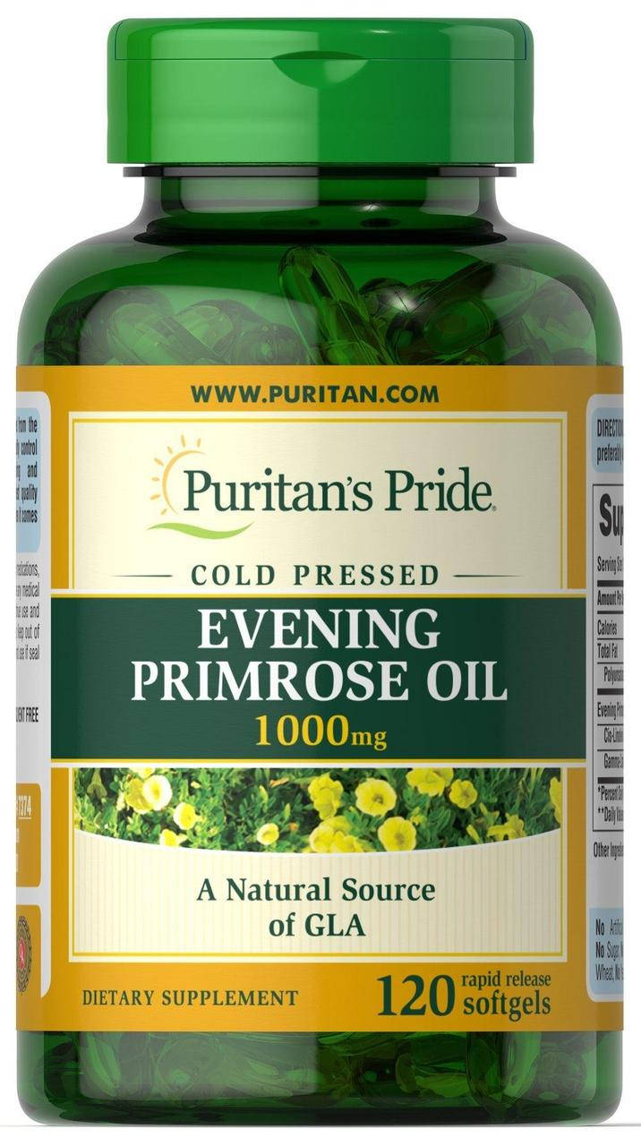 Масло вечерней примулы с гамма-линолевой кислотой, Evening Primrose Oil, Puritan's Pride, 1000 мг, 120 капсул
Масло вечерней примулы с гамма-линолевой кислотой, Evening Primrose Oil, Puritan's Pride, 1000 мг, 120 капсул