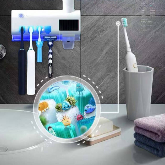 Диспенсер для зубной пасты и щеток автоматический Toothbrush sterilizer, подставка-дозатор для щёток и пасты
Диспенсер для зубной пасты и щеток автоматический Toothbrush sterilizer, подставка-дозатор для щёток и пасты