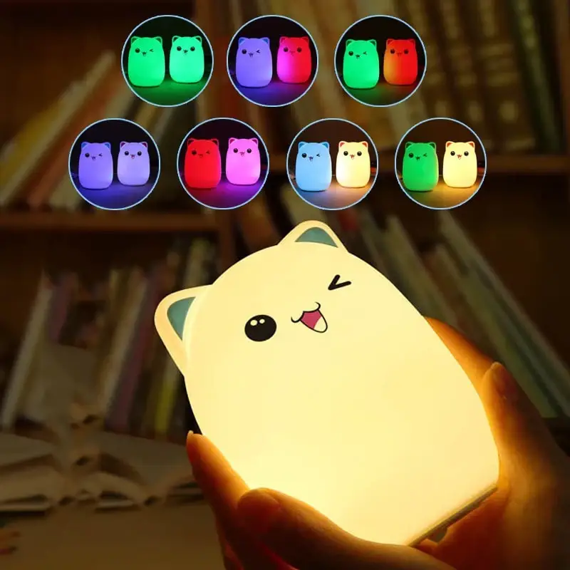 Детский ночник "Котик" 7 Led цветов EL-543 / Силиконовый Светильник-ночник на батарейках, Белый
Детский ночник "Котик" 7 Led цветов EL-543 / Силиконовый Светильник-ночник на батарейках, Белый