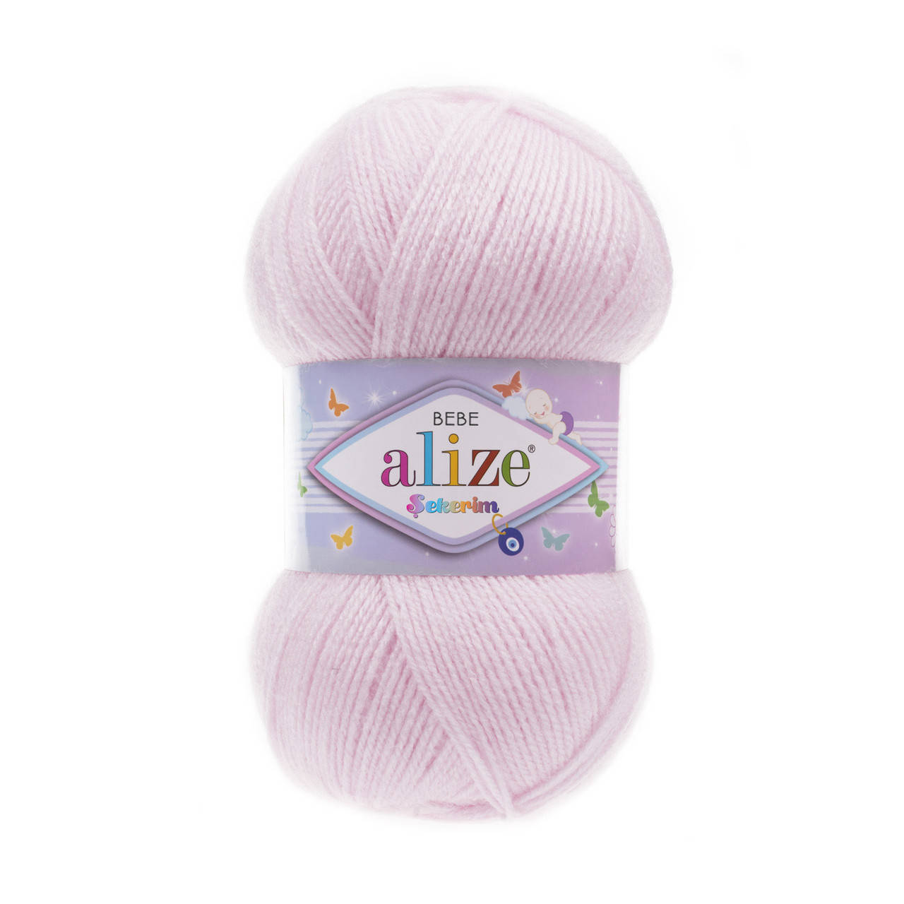 Alize Sekerim Bebe (Ализе Секерим Беби) № 185 бледно-розовый (Акриловая пряжа, нитки для вязания)
Alize Sekerim Bebe (Ализе Секерим Беби) № 185 бледно-розовый (Акриловая пряжа, нитки для вязания)