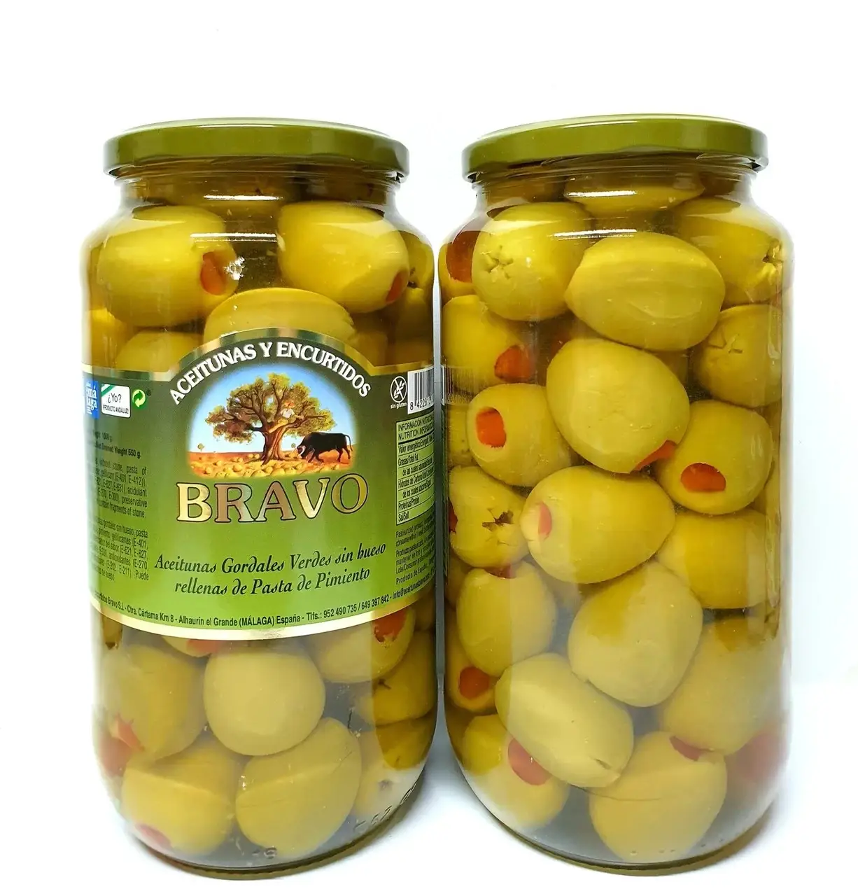 Оливки зеленые Гигант фаршированные перцем Bravo Gordal Rellena de Pimiento 550г/1000 г Испания
Оливки зеленые Гигант фаршированные перцем Bravo Gordal Rellena de Pimiento 550г/1000 г Испания