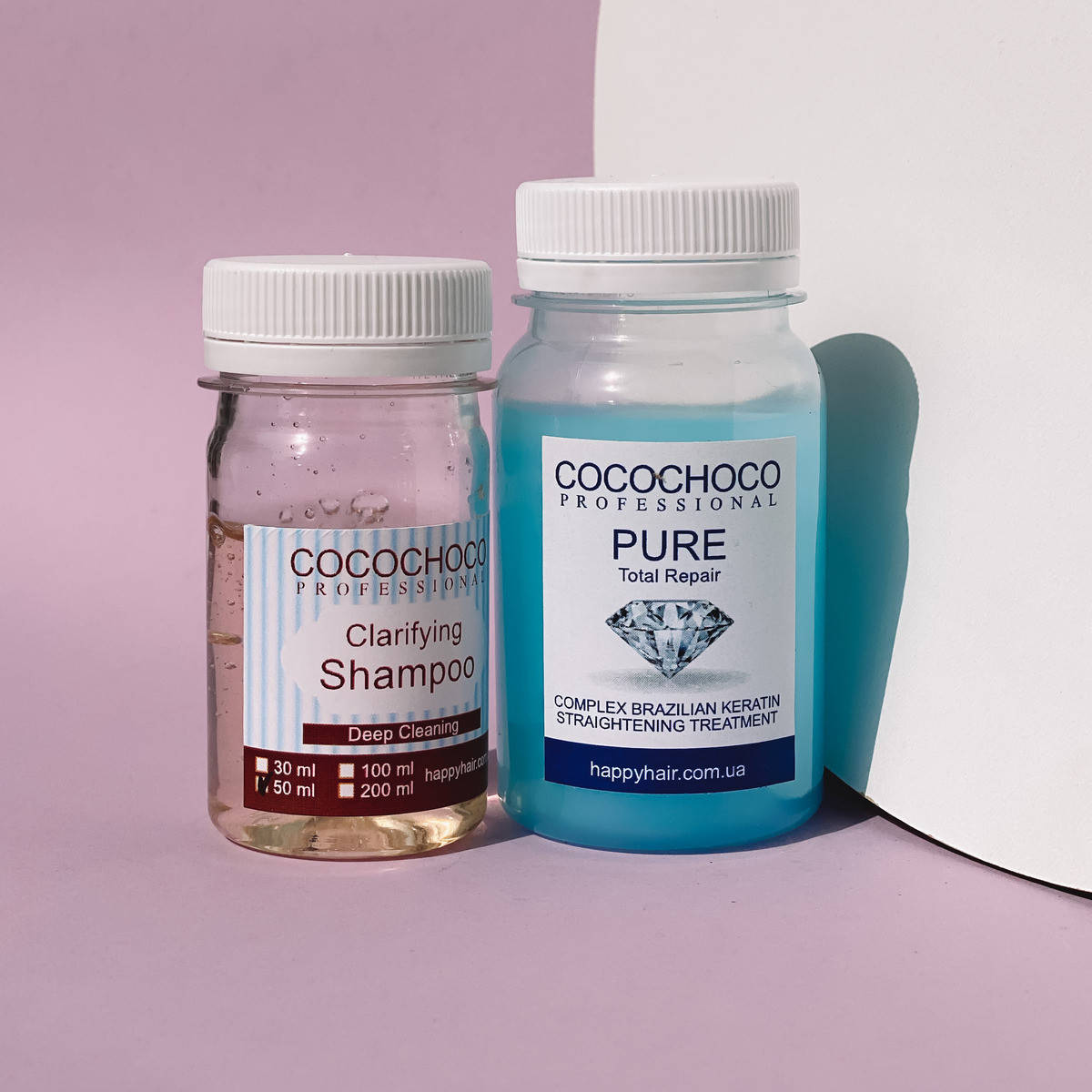 Пробный набор для кератинового выпрямления волос Cocochoco Pure (кератин 100 мл + шампунь 50 мл)
Пробный набор для кератинового выпрямления волос Cocochoco Pure (кератин 100 мл + шампунь 50 мл)