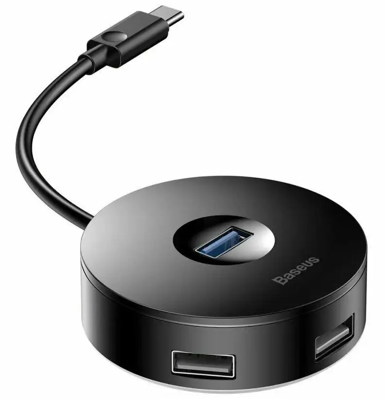 ЮСБ хаб на 4 порта Baseus USB Type-C Hub концентратор разветвитель 1xUSB3.0 3xUSB2.0 (черный)
ЮСБ хаб на 4 порта Baseus USB Type-C Hub концентратор разветвитель 1xUSB3.0 3xUSB2.0 (черный)