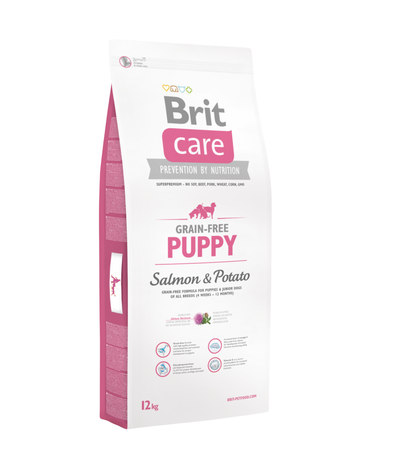 Беззерновой сухой корм для щенков Brit Care Puppy Salmon & Potato с лососем и картофелем 12 кг
Беззерновой сухой корм для щенков Brit Care Puppy Salmon & Potato с лососем и картофелем 12 кг