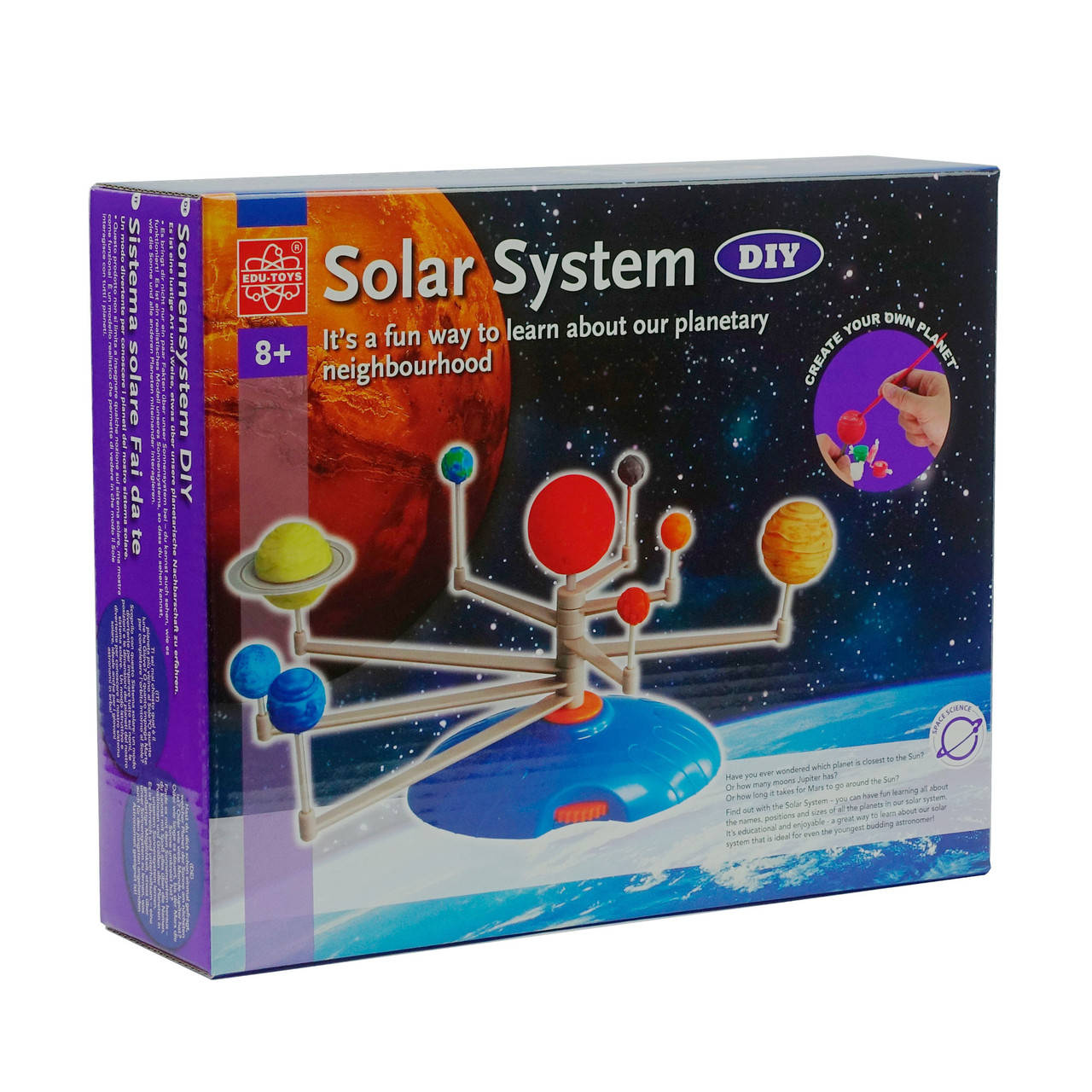 Модель строение Солнечной системы своими руками Edu-Toys с красками механическая модель солнечной системы
Модель строение Солнечной системы своими руками Edu-Toys с красками механическая модель солнечной системы