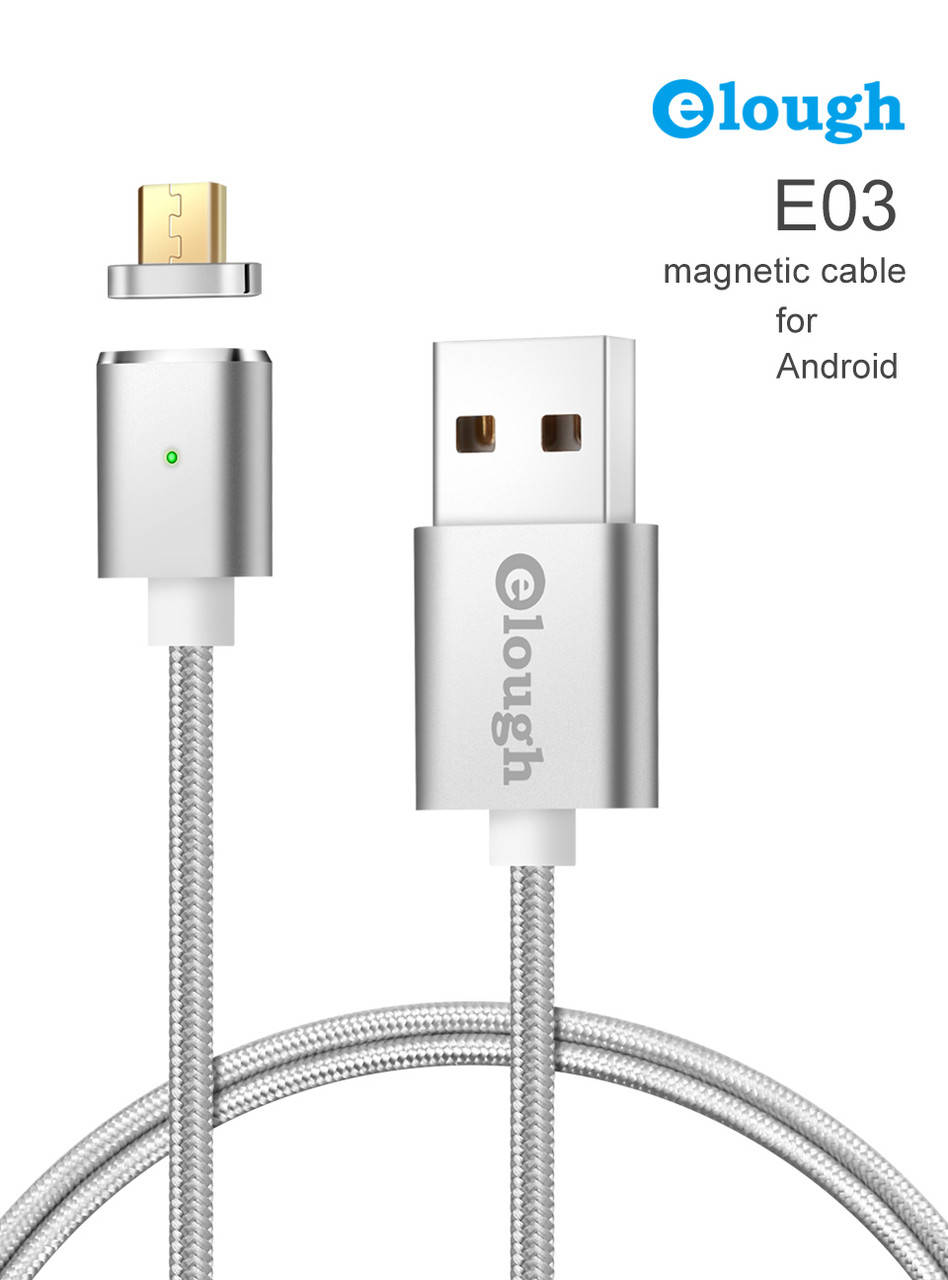 Кабель магнитный для зарядки телефона Elough E03 MicroUSB Android 150см |2.4A| Серебряный, Разные цвета
Кабель магнитный для зарядки телефона Elough E03 MicroUSB Android 150см |2.4A| Серебряный, Разные цвета