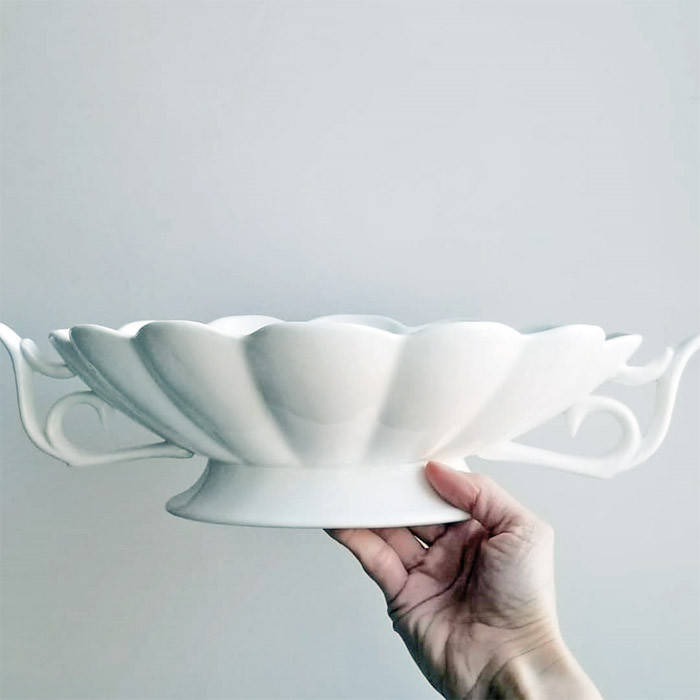 Фарфоровая Ваза для фруктов Blanc 25.5 см, Белый 
Фарфоровая Ваза для фруктов Blanc 25.5 см, Белый