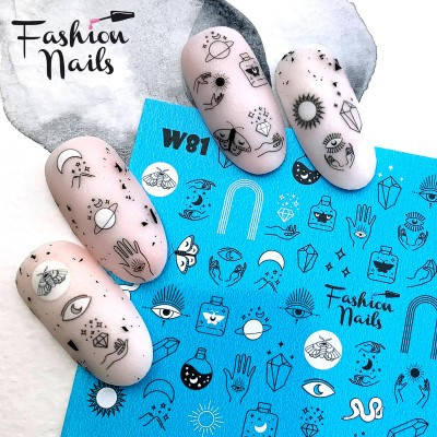 Слайдер дизайн наклейки на ногти для маникюра водные Fashion Nails W 81 змеи символы, Белый
Слайдер дизайн наклейки на ногти для маникюра водные Fashion Nails W 81 змеи символы, Белый