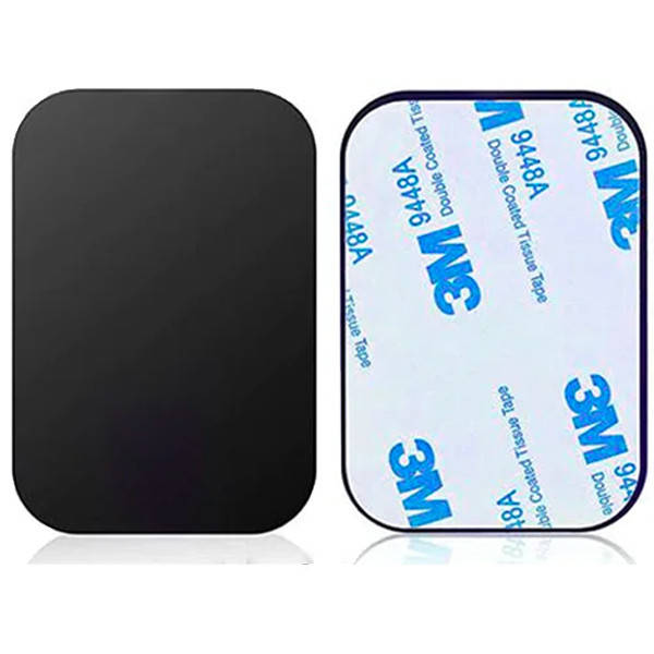 Стальная пластина для магнитного держателя на 3M скотче (прямоугольник) (black), Черный 
Стальная пластина для магнитного держателя на 3M скотче (прямоугольник) (black), Черный