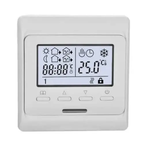 Терморегулятор для теплого пола In-Therm Е51, программируемый, с датчиком температуры, Белый
Терморегулятор для теплого пола In-Therm Е51, программируемый, с датчиком температуры, Белый