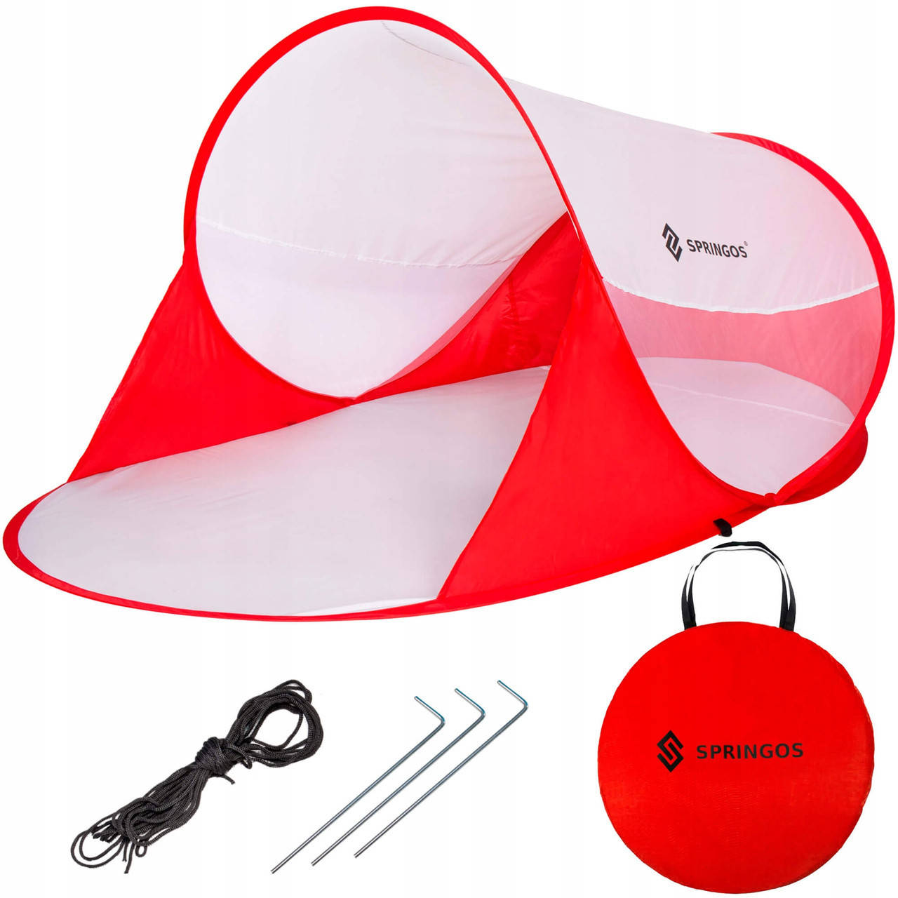 Пляжный тент (палатка) солнцезащитный 120x200 см Springos Pop Up PT012 Red/White для сада, пляжа и кемпинга, Красный
Пляжный тент (палатка) солнцезащитный 120x200 см Springos Pop Up PT012 Red/White для сада, пляжа и кемпинга, Красный