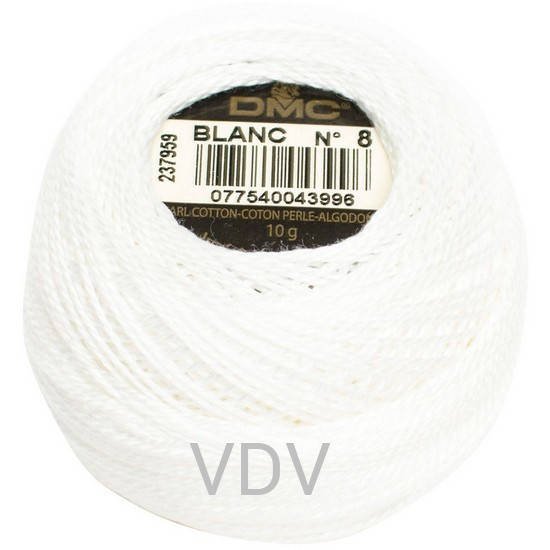 Нитка DMC Pearl Cotton №8 для мережки/хардангеру колір blanc
Нитка DMC Pearl Cotton №8 для мережки/хардангеру колір blanc