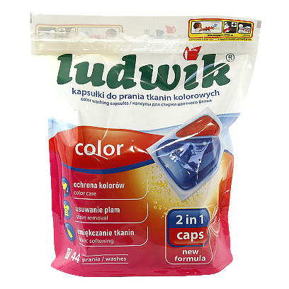 Капсули для прання Людвік для кольорового Ludwik color 2in1 44caps 6шт/ящ (Код : 00-00010639)
Капсули для прання Людвік для кольорового Ludwik color 2in1 44caps 6шт/ящ (Код : 00-00010639)