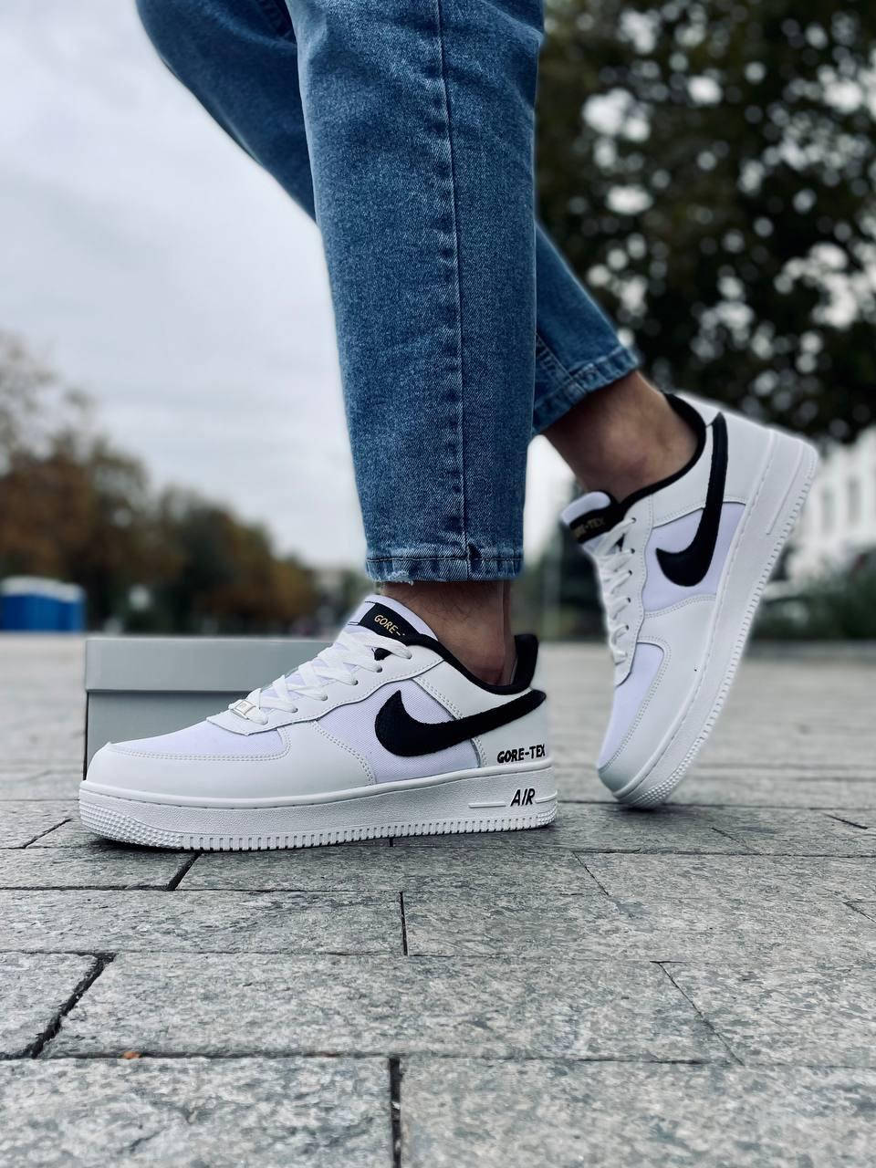 Кроссовки мужские Nike Air Force GORE-TEX, Белые кожаные кроссовки, натуральная кожа, Белый
Кроссовки мужские Nike Air Force GORE-TEX, Белые кожаные кроссовки, натуральная кожа, Белый