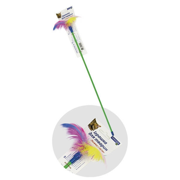 Игрушка для котов Палочка с перьями ТМ Природа 50см
Игрушка для котов Палочка с перьями ТМ Природа 50см