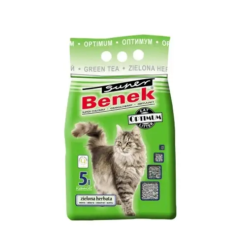 Бентонитовый наполнитель Super Benek Optimum для кошачьего туалета, с ароматом зелёного чая, 5 л
Бентонитовый наполнитель Super Benek Optimum для кошачьего туалета, с ароматом зелёного чая, 5 л