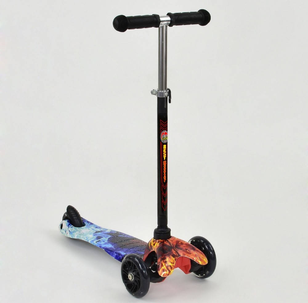 Самокат детский трехколесный Scooter Mini Style Fire Blue (2T1052), Синий